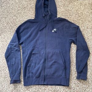 Nike Dark Blue Full-Zip Hoodie